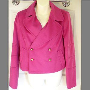 The Limited Bright Pink Wool Jacket New Small
